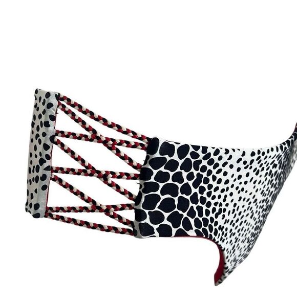 Beach Bunny Girl on Fire Bikini Set Animal Cheetah Print Bandeau S NWT - Picture 6 of 16